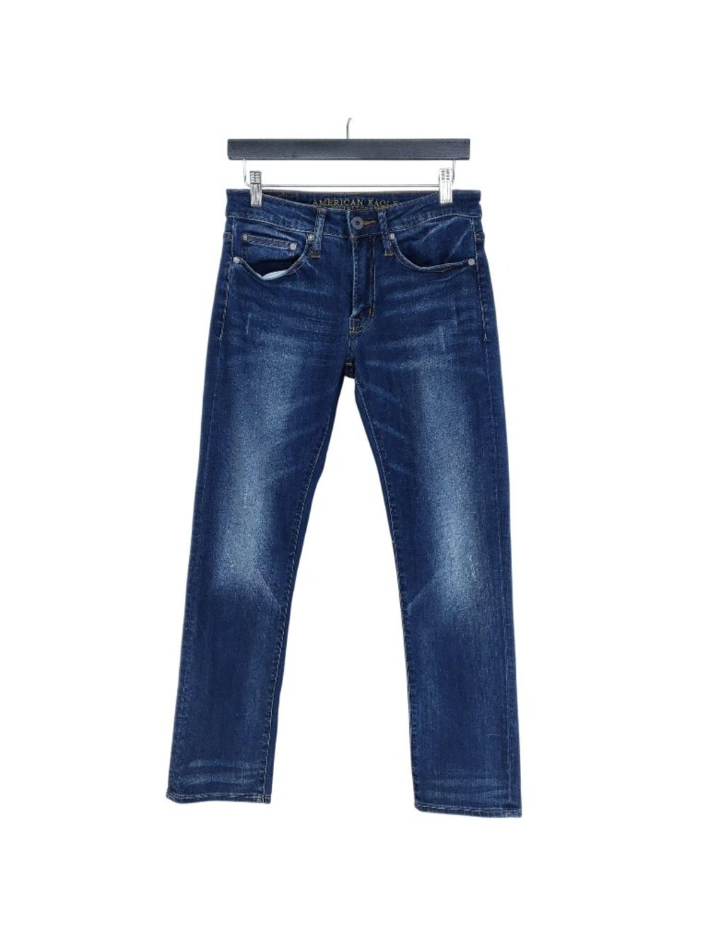 American Eagle Slim Straight Jeans Mens Size 28x30 Active Flex Dark
